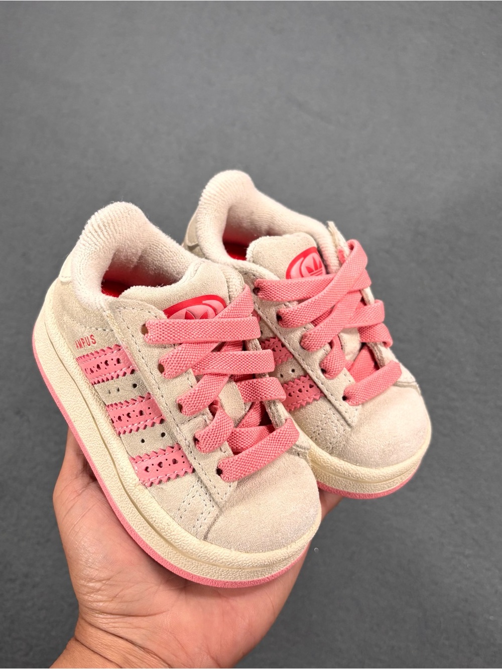 Adidas Originals Campus 00s Cream Pink Toddler size 5K